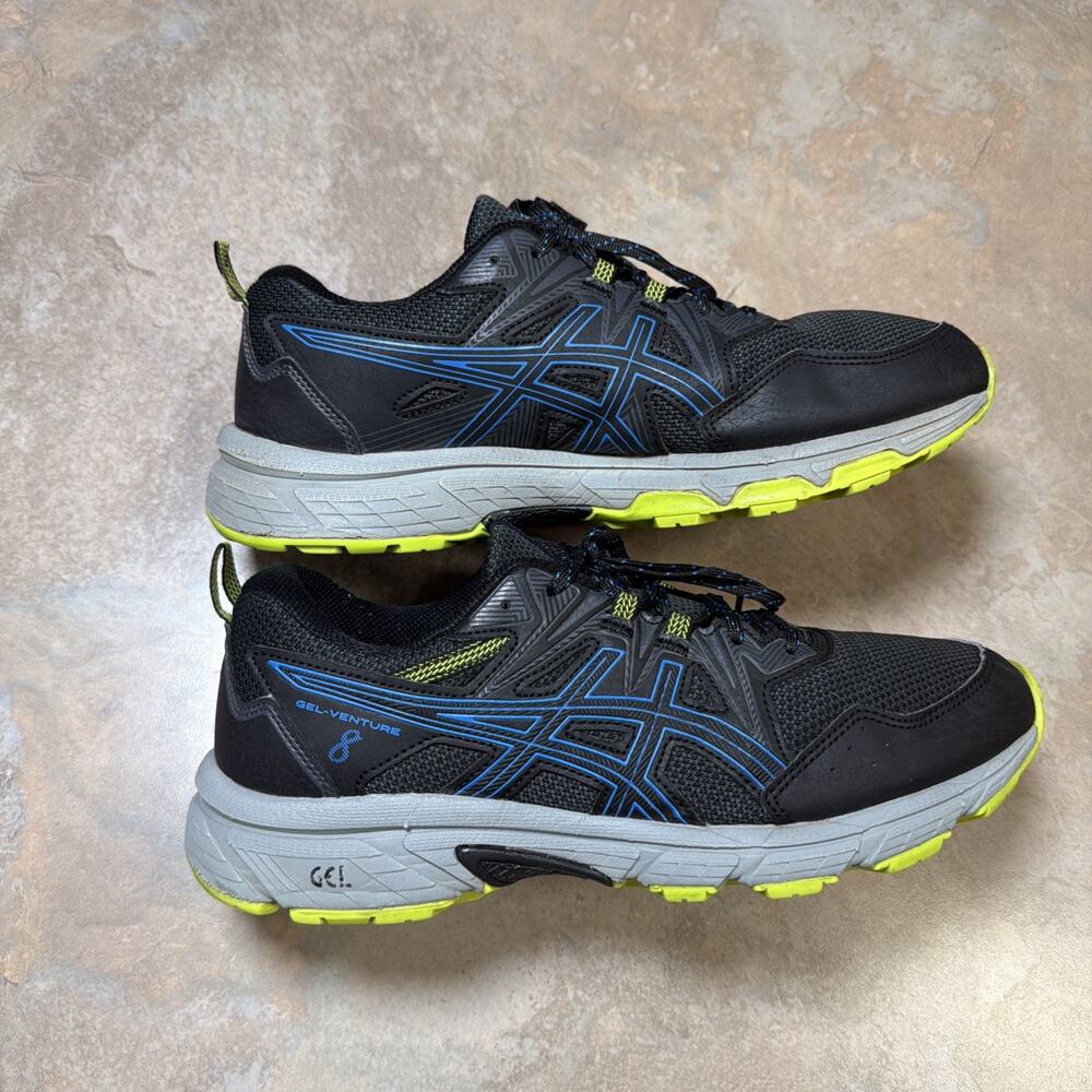 ASICS GEL-Venture 8 Trail-Size 9.5 Men’s-Black/Blue 1011A824